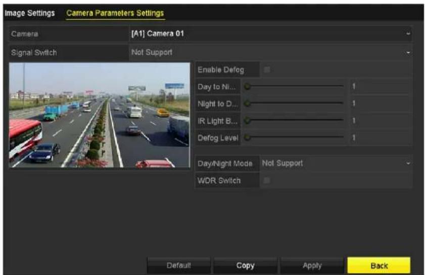Hikvision DS-7308HUHI-K4 - Configuring Camera Parameters Settings - 1