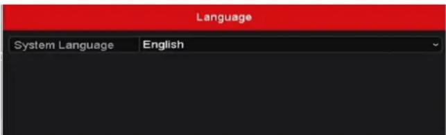 Hikvision DS-7308HUHI-K4 - Selecng the language: - 1