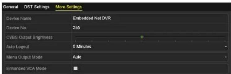 Hikvision DS-7308HUHI-K4 - Configuring More Settings - 1
