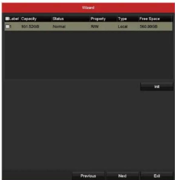 Hikvision DS-7308HUHI-K4 - Operang the Setup Wizard: - 9