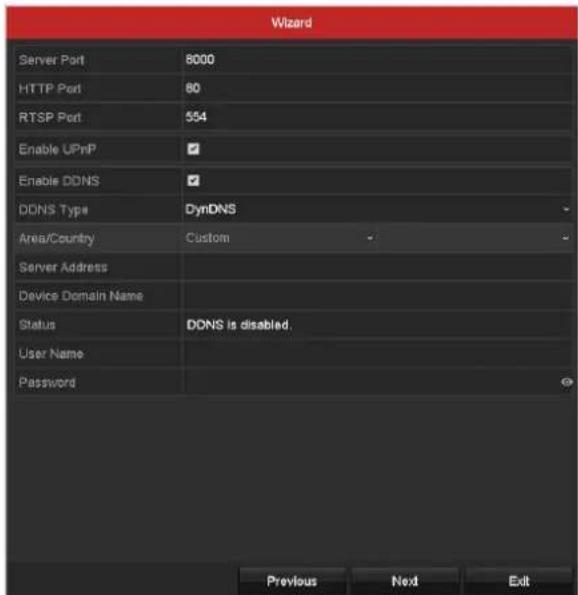 Hikvision DS-7308HUHI-K4 - Operang the Setup Wizard: - 7