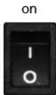 Nubert NuPro AW-350 - ■ Netzbuchse (main power) und Netzschalter (on) - 6