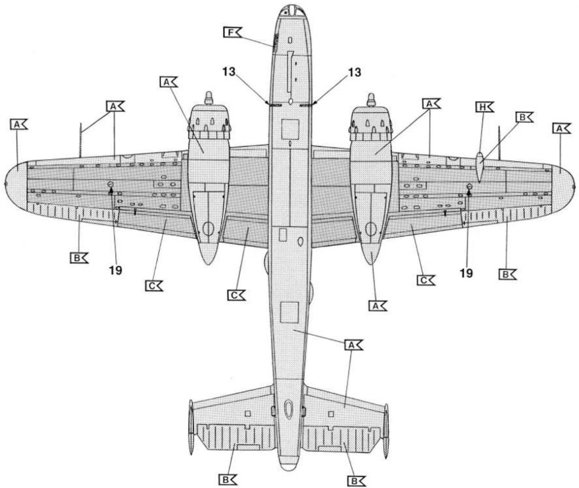 Revell Gift-Set B-25J - Benötigte Farben / Used Colors - 13