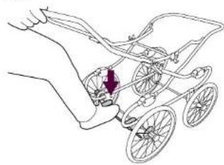 Silver Cross Kensington - Using the brake - 1