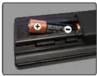 XD Enjoy XD43SF2V - Installazione delle batterie nel telecomando - 1