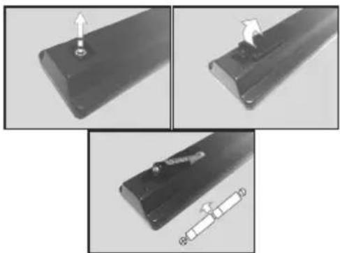 XD Enjoy XD32H2V - Inserting the Batteries into the Remote - 1