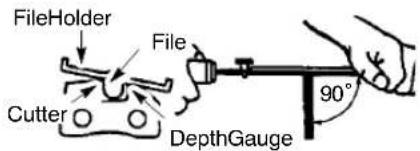 FileHolder File Cutter DepthGauge 90°
