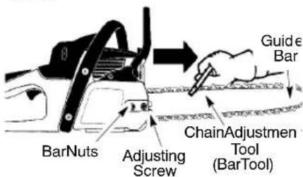 Guide e Bar BarNuts Adjusting Screw ChainAdjustmen Tool (BarTool)