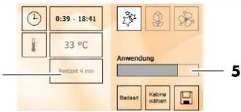 Klafs TouchControl - Anwendungszeit - 1