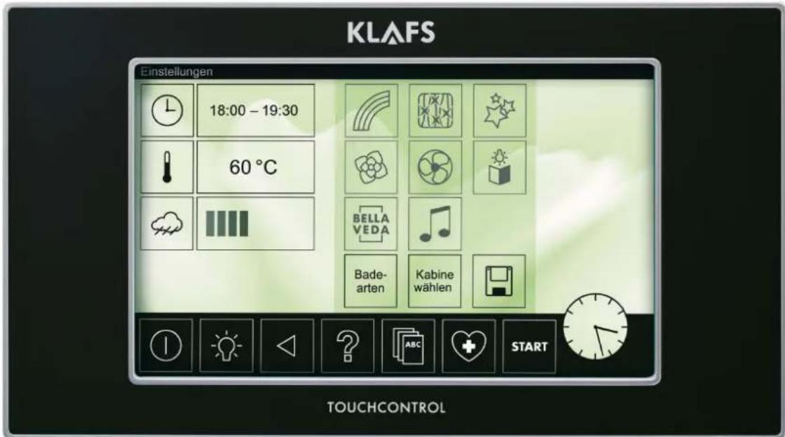 Klafs TouchControl - Bedienungsanleitung TOUCHCONTROL - 1