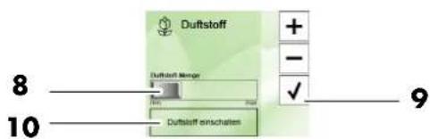 Klafs TouchControl - Duftstoff einstellen - 1