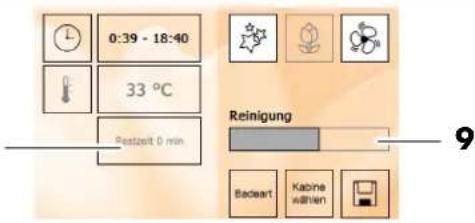 Klafs TouchControl - Reinigungszeit - 1