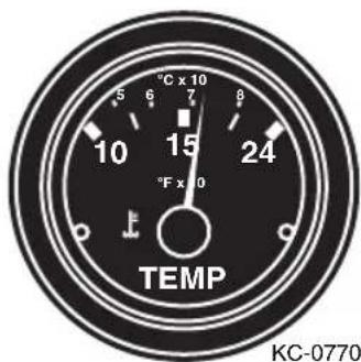 Monterey 254 FSX - Engine Water Temperature Gauge - 1