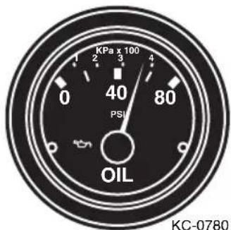 Monterey 254 FSX - Engine Oil Pressure Gauge (Stern Drive Only) - 1