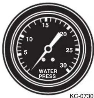Monterey 254 FSX - Water Pressure Gauge - 1