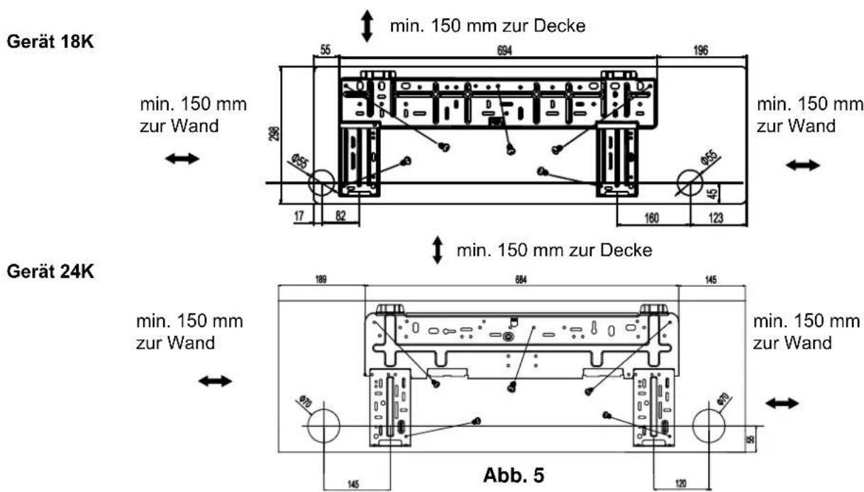 Sinclair ASH-18AIM PT - Montageplatte installieren - 1