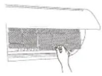 Sinclair ASH-12AIE - Luftfilter wieder installieren. - 2