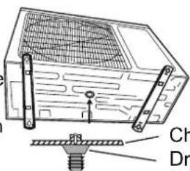 EcoAir ECO1250SD - Condensate drainage of outdoor unit (no for cooling only) - 1
