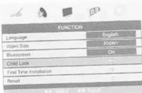 Onn XQC-1519DVC - FUNCTION MENU options - 1