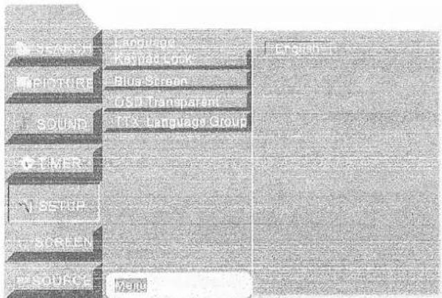 Onn XQ-2623 - SETUP menu - 1