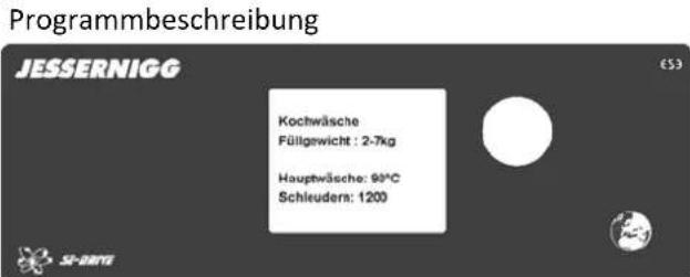 Jessernigg W75G - Programmwahl - 2
