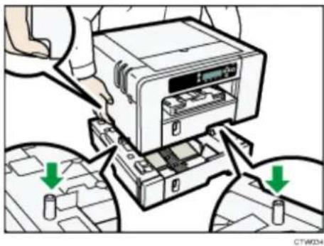 Sawgrass Virtuoso SG800EU - Attaching the option tray - 1