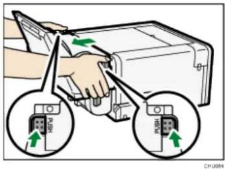 Sawgrass Virtuoso SG800EU - Detaching the bypass tray - 1