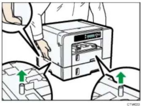 Sawgrass Virtuoso SG800EU - Detaching the option tray - 2