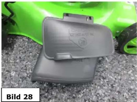 Zipper ZI-BRM35 - Hinweis: Nur durchführen mit angehaltenem Motor und vollständigem Stillstand des Schneidemessers! - 2