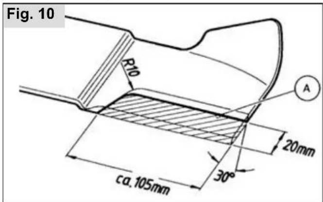 Fig. 10 R10 ca. 105mm 30° 20mm A