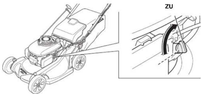 Honda HRX537VYE - Abnehmen des Grassacks - 3