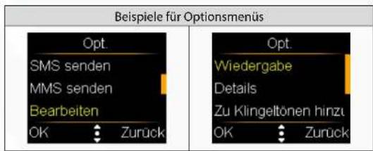 Simvalley XL-959 - - Optionsmenüs - 1