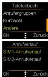 Simvalley XL-959 - - Den Anrufverlauf verwenden - 3