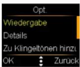 Simvalley XL-959 - - Das Optionsmenü - 1