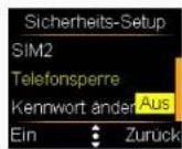 Simvalley XL-959 - - Telefon-Sperre aktivieren/deaktivieren - 3