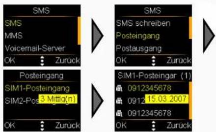 Simvalley XL-959 - - Das SMS-Service-Center - 4