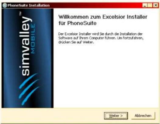 Simvalley XL-959 - - Installation der PhoneSuite - 2
