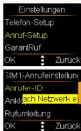 Simvalley XL-959 - - Einstellen der Rufnummernübermittlung - 1