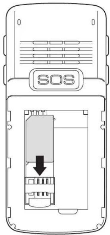 Simvalley SX-330 - SIM-Karte und Akku einlegen - 2