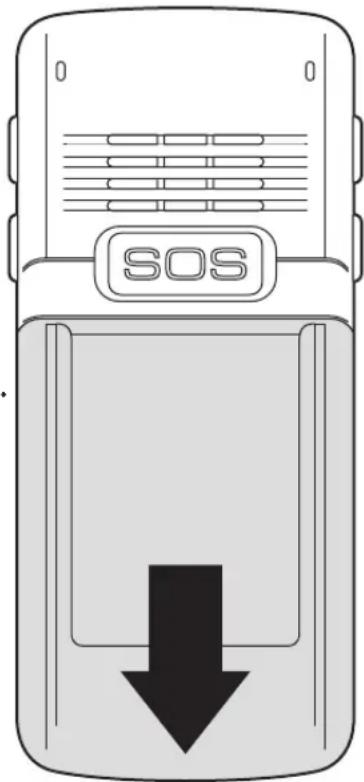Simvalley SX-330 - SIM-Karte und Akku einlegen - 1