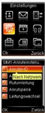 Simvalley SX-325 - - Einstellen der Rufnummernübermittlung - 1