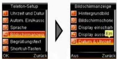 Simvalley SX-325 - - Datum und Uhrzeit ein-/ausblenden - 1