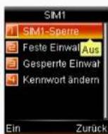 Simvalley SX-325 - • Die SIM-Codeabfrage aktivieren/deaktiveren - 3