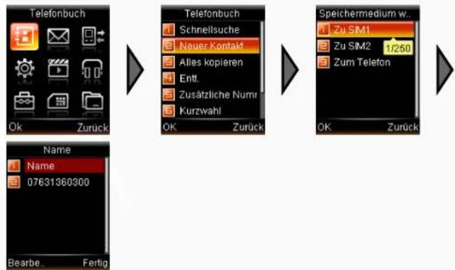Simvalley SX-325 - - Einen Eintrag neu erstellen - 3