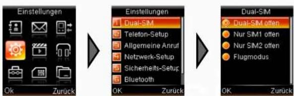 Simvalley SX-325 - - Dual-SIM-Einstellungen - 1