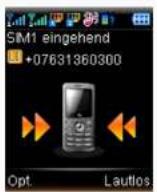 Simvalley SX-325 - - Einen Anruf abweisen - 1