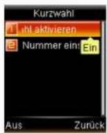 Simvalley SX-325 - - Kurzwahleinstellungen - 3