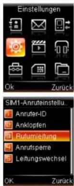 Simvalley SX-325 - - Anrufe umleiten - 1
