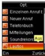 Simvalley SX-325 - - Einen Anruf stumm schalten - 3