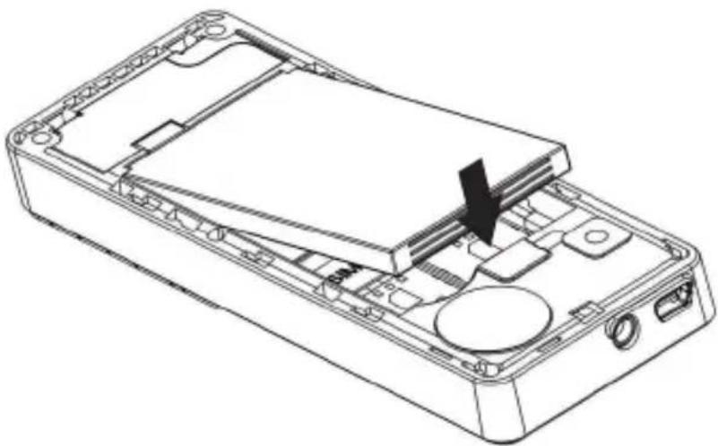 Simvalley SX-340 - SIM-Karte und Akku einlegen - 3